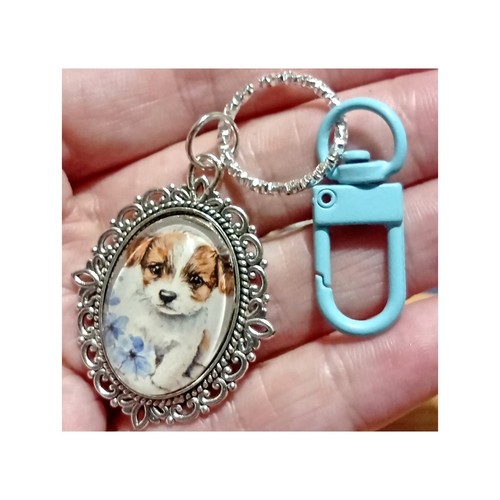 Jack russell puppy keyring - jack,