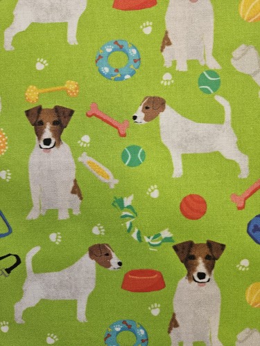 Jack russell dog fabric - jack,