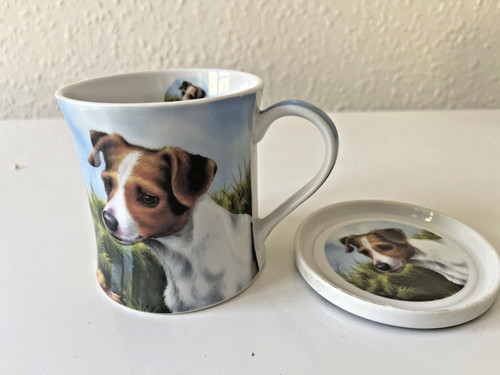 Jack russell mug and coaster - ,