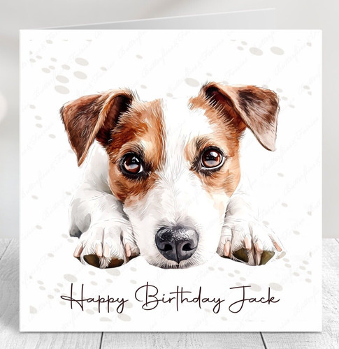 Personalised jack russell dog - personalised,