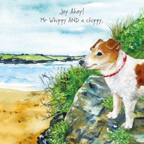 Jack russell greeting card - jack,