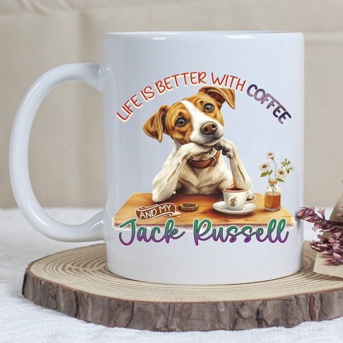 Pet dog mug funny jack - dog, mug,