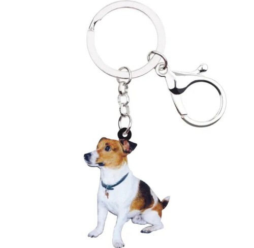 Jack russell keyring - jack,
