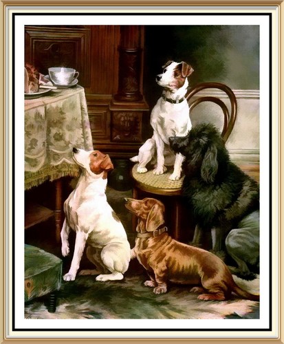 Animal art print dinner little - print,